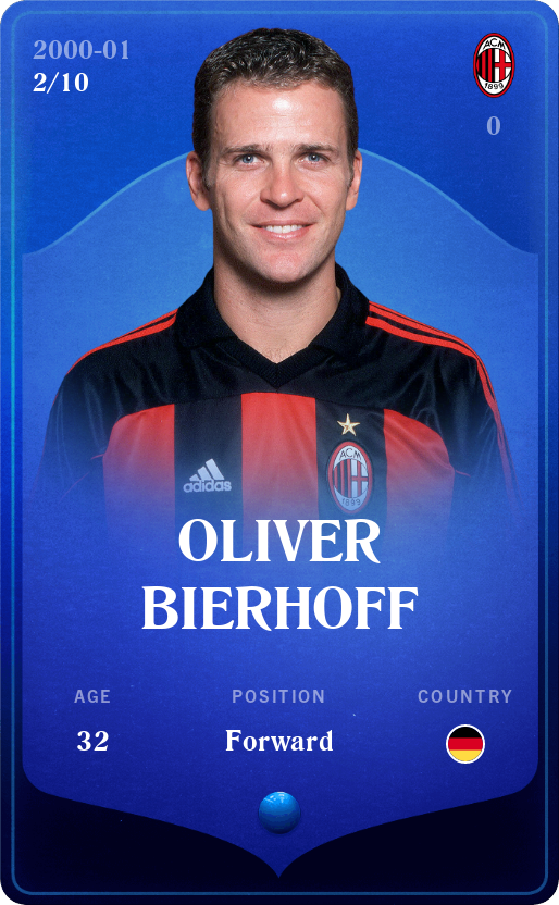 Sorare - Sorare Official - Oliver Bierhoff 2000-01 • Super Rare 2/10 - NFT # 62988683092093448028749692465362617920382635953339299801564003603848358553210