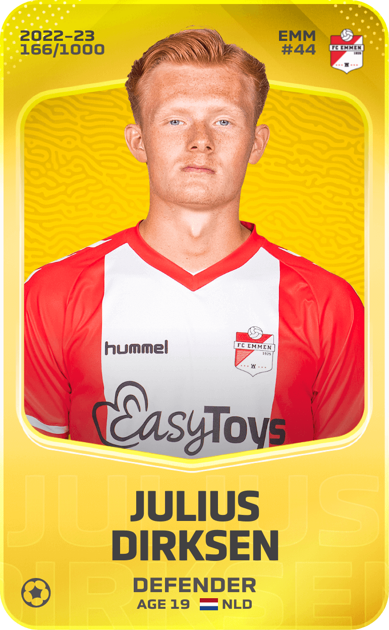 Julius Dirksen 2022-23 • Limited 166/1000
