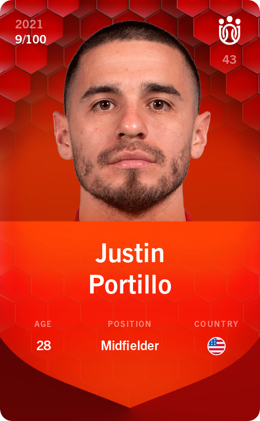 Sorare - Sorare Official - Justin Portillo 2021-22 • Rare 9/100 - NFT # 13847699035779106235470764206631198920717888702782056923605036178389828519465