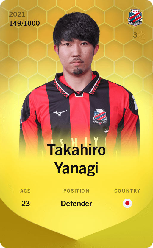 Takahiro Yanagi 2021-22 • Limited 149/1000