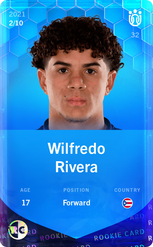 Sorare - Sorare Official - Wilfredo Rivera 2021-22 • Super Rare 2/10 - NFT # 31290354727685073954709342129737115934950104125984992186920041428747240167009