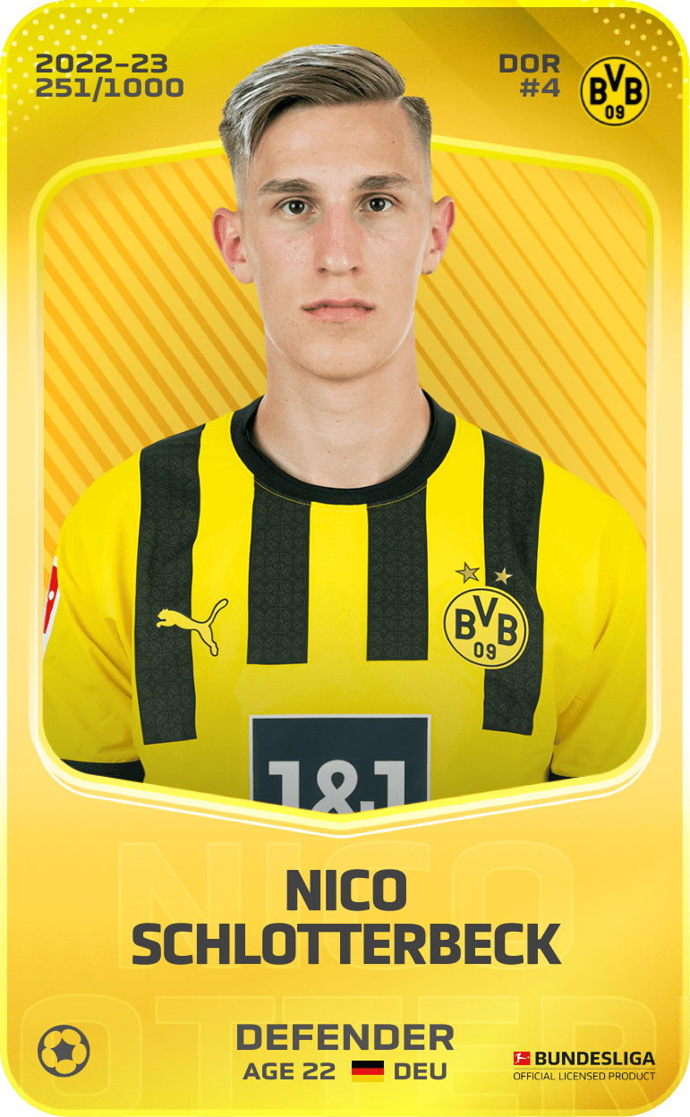 Nico Schlotterbeck 2022-23 • Limited 251/1000