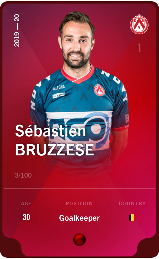 Sorare - Sorare Official - Sébastien Bruzzese 2019-20 • Rare 3/100 - NFT # 67958809143900060202888977754963161606098214609977665393222869251916841443513