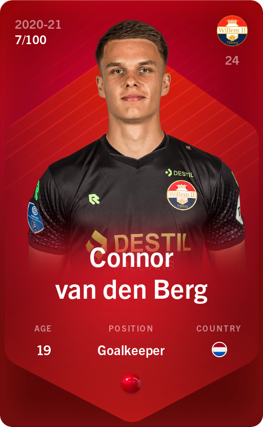 Sorare - Sorare Official - Connor van den Berg 2020-21 • Rare 7/100 - NFT # 113068902446565871845897327364012185735658736104340592582566892045506447749096