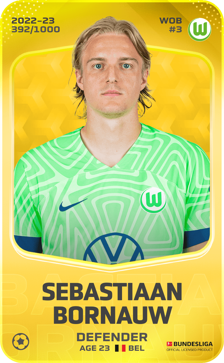 Sebastiaan Bornauw 2022-23 • Limited 392/1000