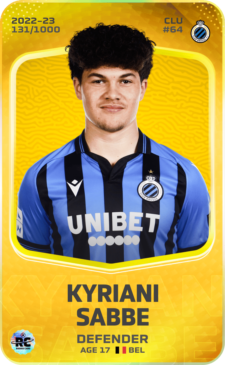 Kyriani Sabbe 2022-23 • Limited 131/1000