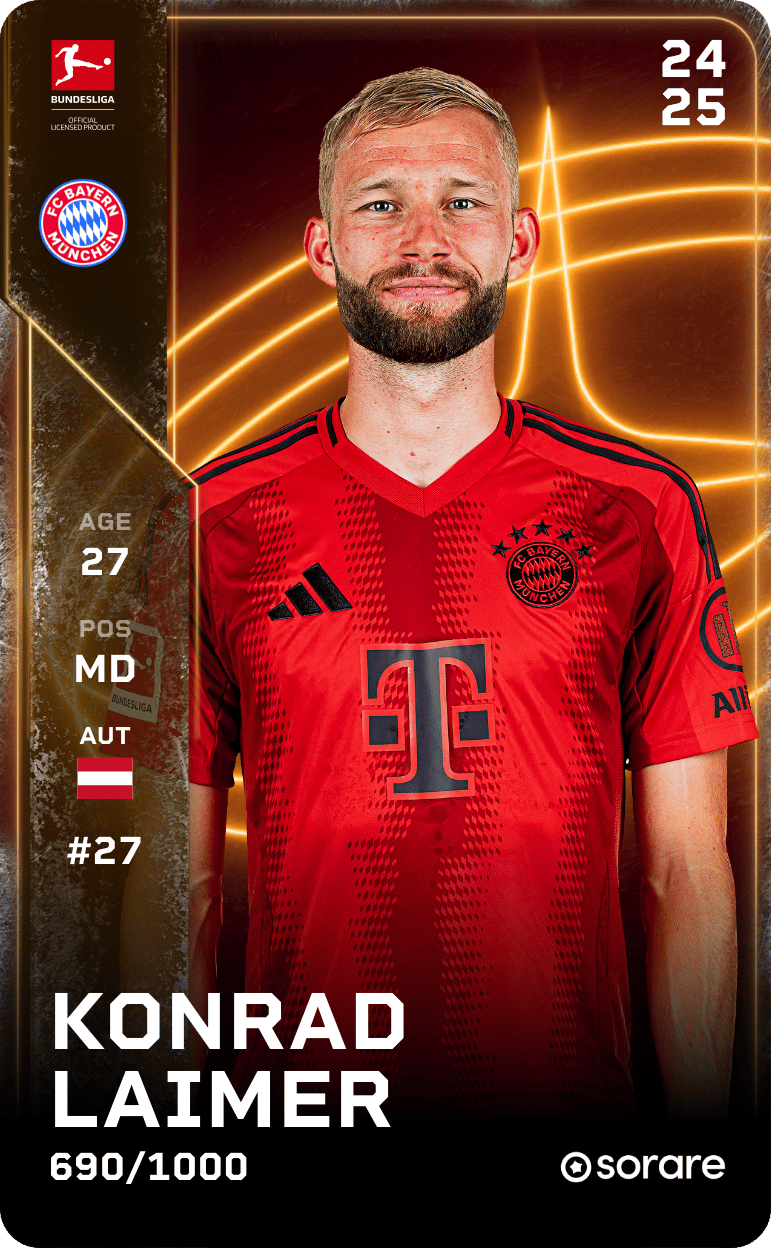 Konrad Laimer 2024-25 • Limited 690/1000