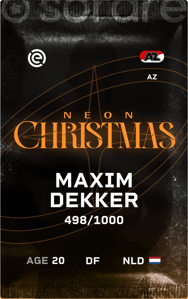 Maxim Dekker 2024-25 • Limited 498/1000