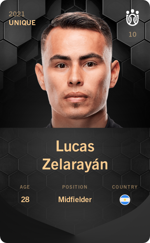 Sorare - Sorare Official - Lucas Zelarayán 2021-22 • Unique - NFT # 55905826676002767280387531878418491343512931720077730572035431564199506220376