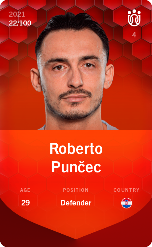Sorare - Sorare Official - Roberto Punčec 2021-22 • Rare 22/100 - NFT # 48244844106614559645143783622841158368962835497566410570029788092695104704339