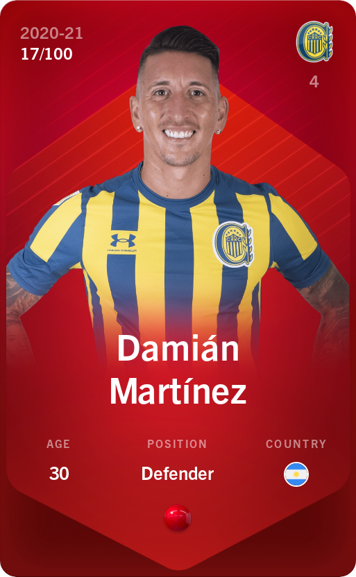 Sorare - Sorare Official - Damián Martínez 2020-21 • Rare 17/100 - NFT # 83964584528475681967763038950975239034955307422757801173573461199853626443718