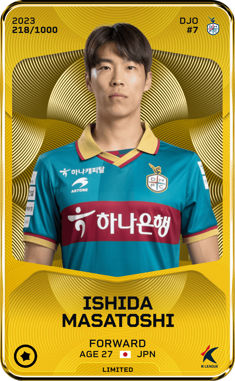 Ishida MASATOSHI 2023-24 • Limited 218/1000