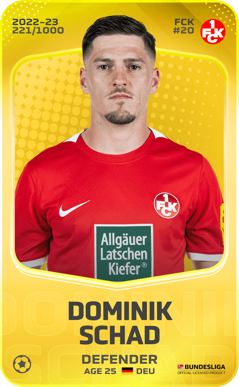 Dominik Schad 2022-23 • Limited 221/1000