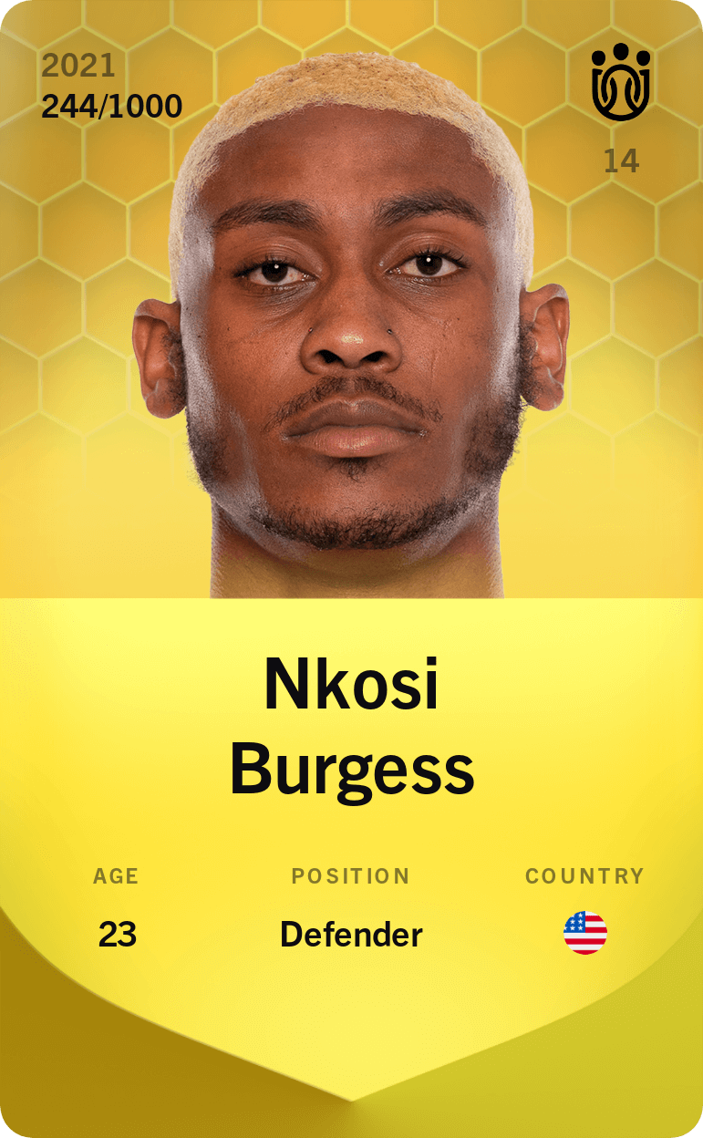 Nkosi Burgess 2021-22 • Limited 244/1000
