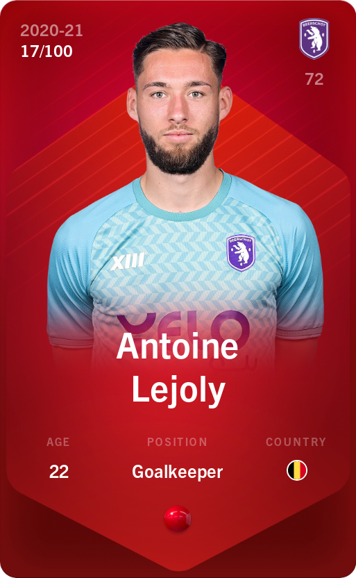 Sorare - Sorare Official - Antoine Lejoly 2020-21 • Rare 17/100 - NFT # 21074096704131221764066769649580935121170044987206594385508935435252922251706