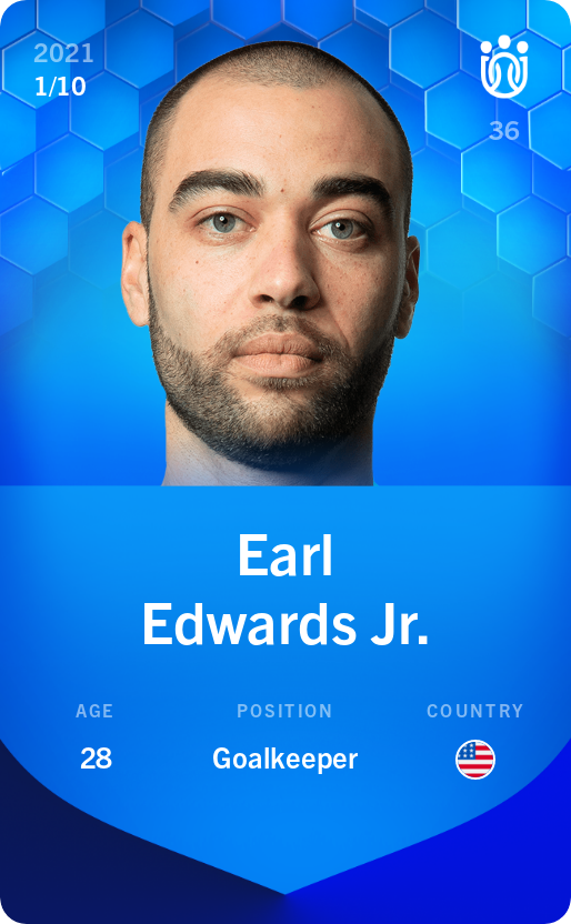 Sorare - Sorare Official - Earl Edwards Jr. 2021-22 • Super Rare 1/10 - NFT # 103009995531346965198958317863835240503153551837832263611412558239071735666164