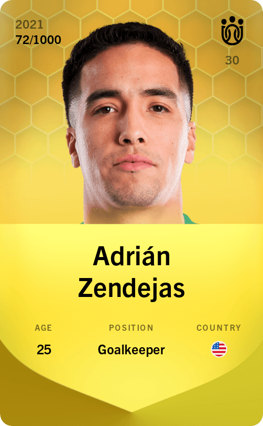 Adrián Zendejas 2021-22 • Limited 72/1000