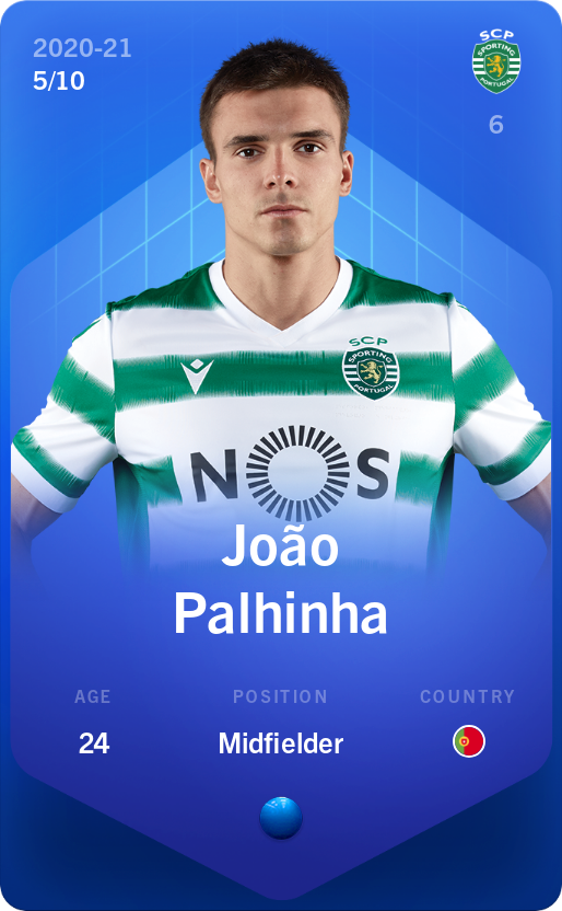 Sorare - Sorare Official - João Palhinha 2020-21 • Super Rare 5/10 - NFT # 70661212707693032170371874360653143083570780669815578400571630822205862408806