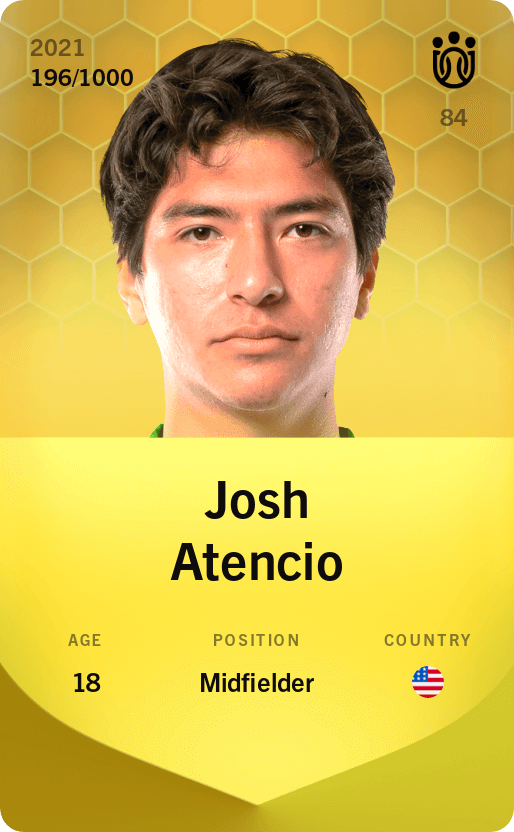 Josh Atencio 2021-22 • Limited 196/1000