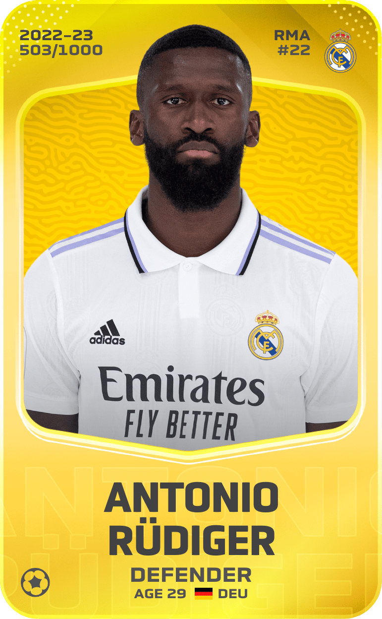 Antonio Rüdiger 2022-23 • Limited 503/1000