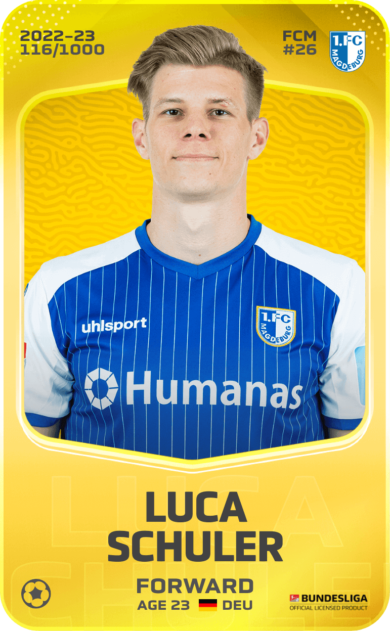 Luca Schuler 2022-23 • Limited 116/1000