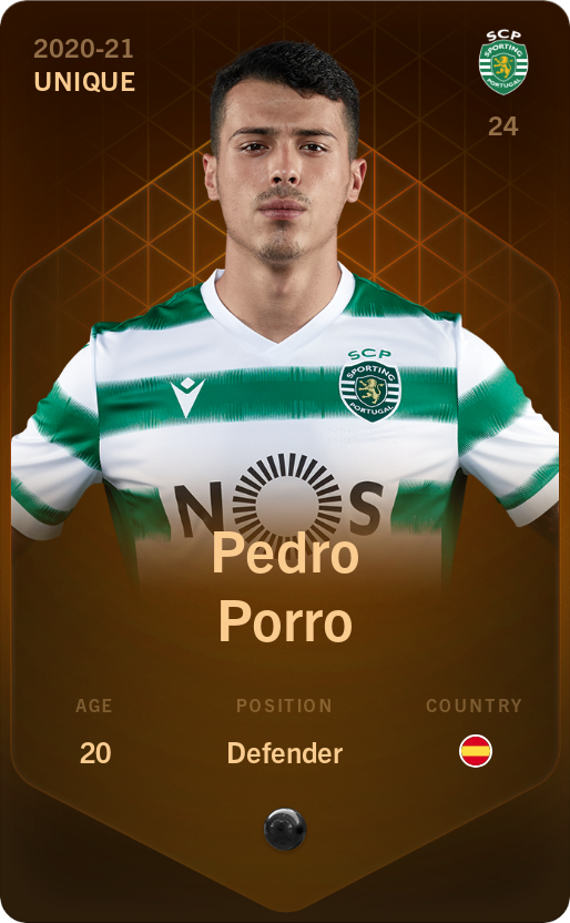 Sorare - Sorare Official - Pedro Porro 2020-21 • Unique - NFT # 32071488001868701855708012729544213485063071545099292995800575446255505536898
