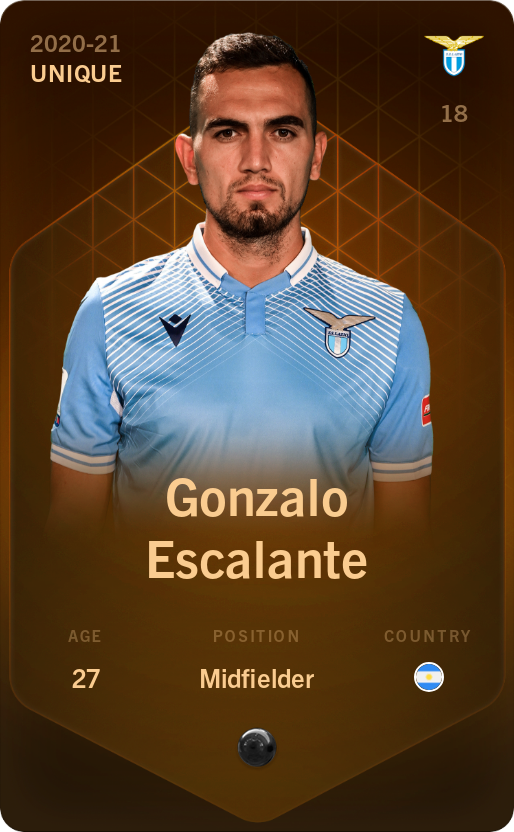 Sorare - Sorare Official - Gonzalo Escalante 2020-21 • Unique - NFT # 8091134591334171407517976011500003437190195973709649499328569472477401989239