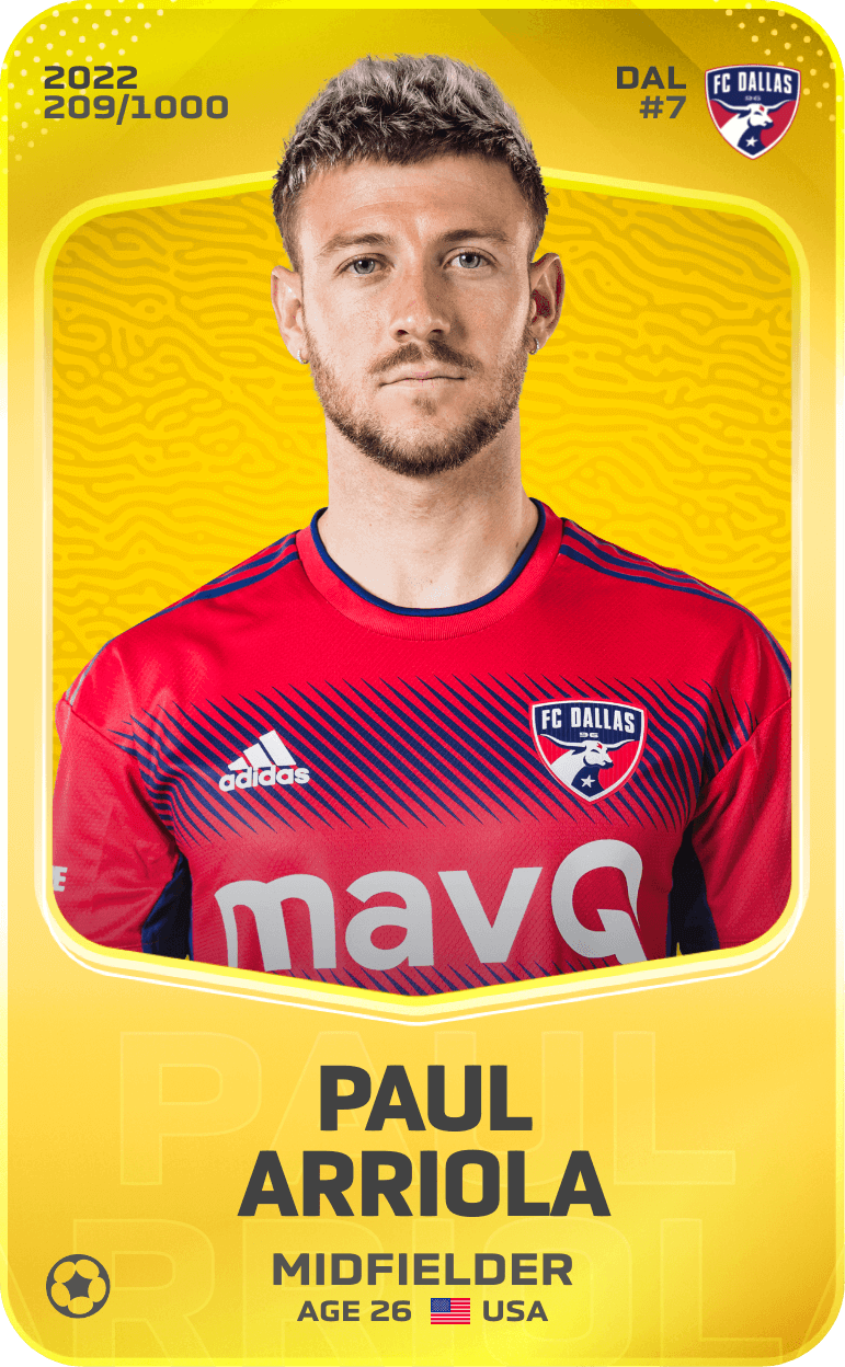 Paul Arriola 2022-23 • Limited 209/1000