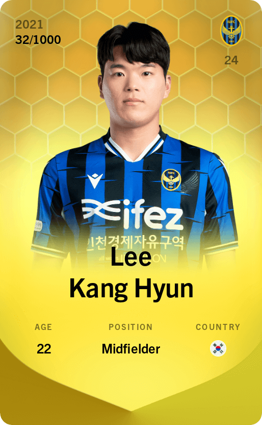 Lee Kang Hyun 2021-22 • Limited 32/1000