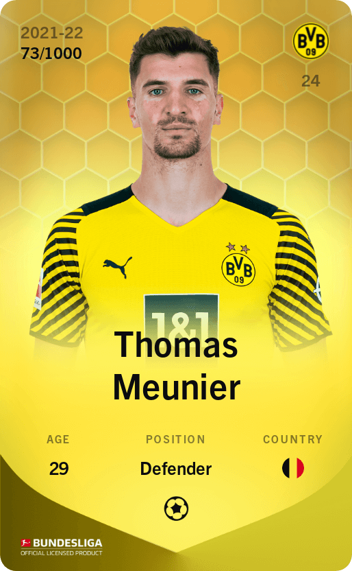 Thomas Meunier 2021-22 • Limited 73/1000
