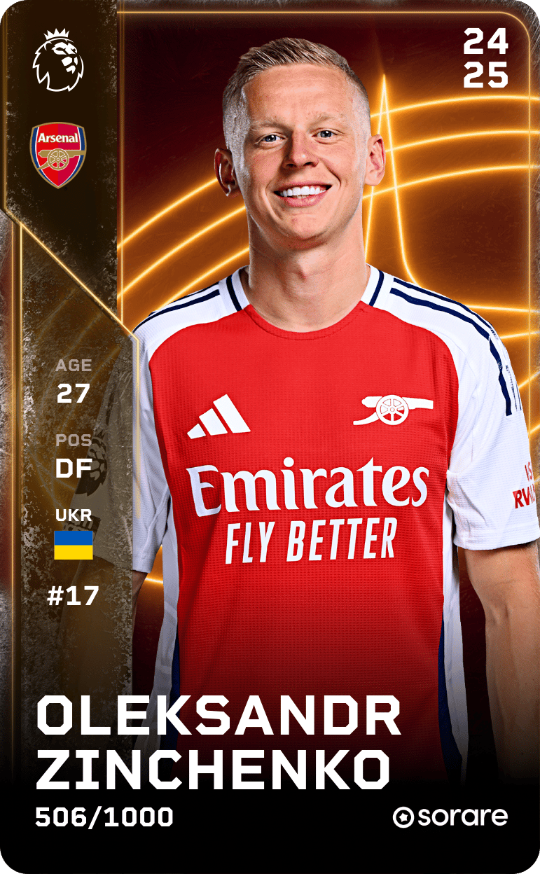 Oleksandr Zinchenko 2024-25 • Limited 506/1000