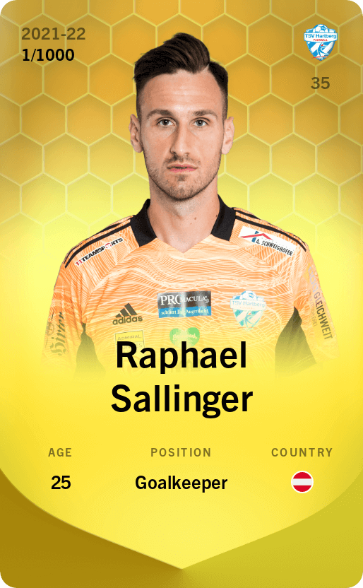 Raphael Sallinger 2021-22 • Limited 1/1000