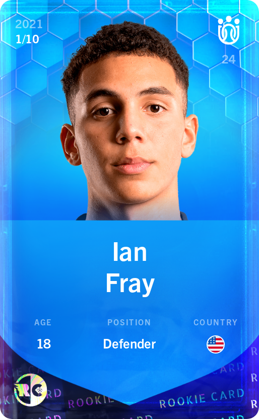 Sorare - Sorare Official - Ian Fray 2021-22 • Super Rare 1/10 - NFT # 8780391180234377167737929933989735486373699323656004683822857664255449576256
