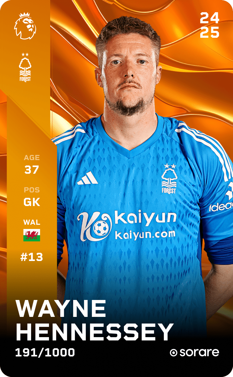 Wayne Hennessey 2024-25 • Limited 191/1000