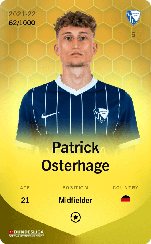 Patrick Osterhage 2021-22 • Limited 62/1000