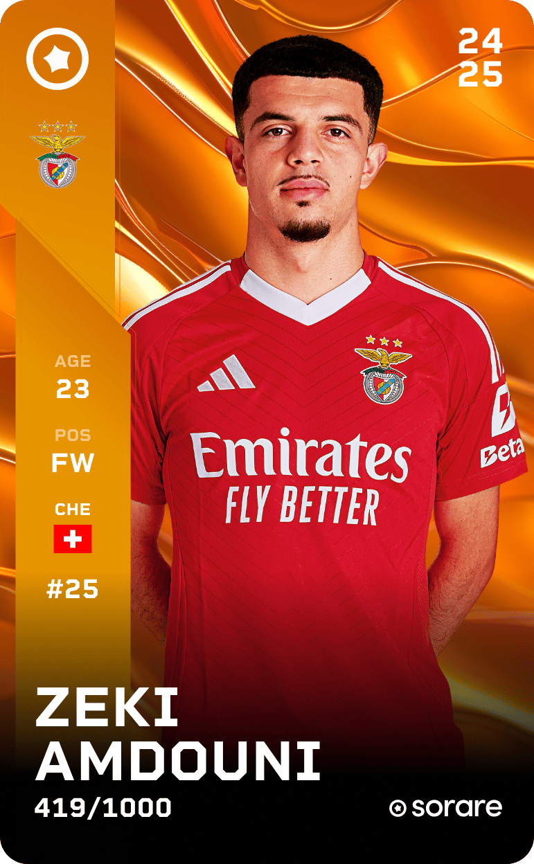 Zeki Amdouni 2024-25 • Limited 419/1000