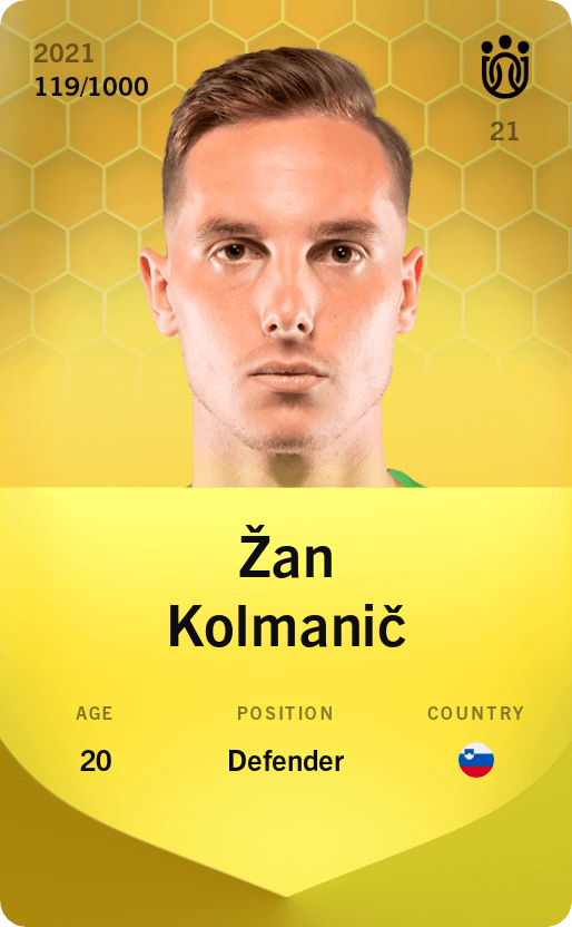 Žan Kolmanič 2021-22 • Limited 119/1000