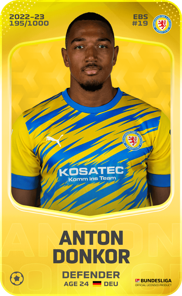 Anton Donkor 2022-23 • Limited 195/1000