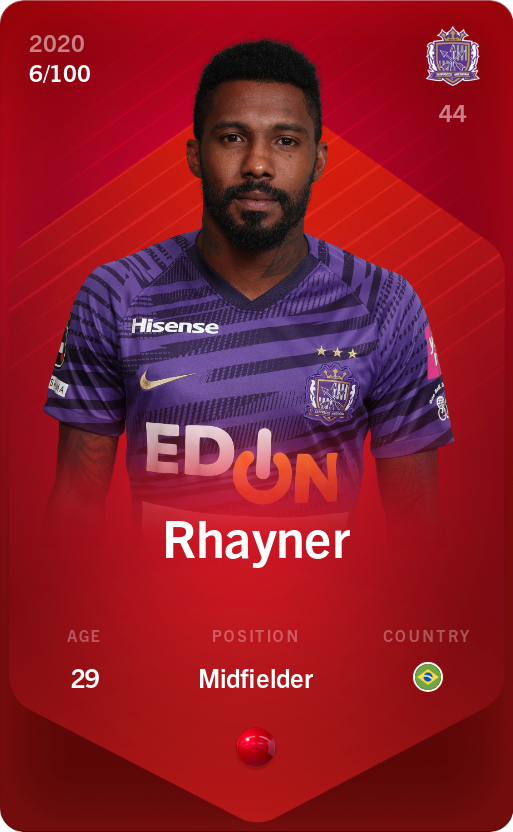 Sorare - Sorare Official - Rhayner 2020-21 • Rare 6/100 - NFT # 96124756488322349869977797375842618342489794257320700885623161946310727592316