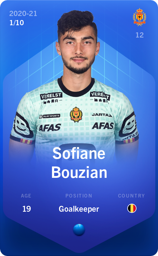 Sorare - Sorare Official - Sofiane Bouzian 2020-21 • Super Rare 1/10 - NFT # 37352705615060857217645699077772079472792844222391273768999383968558979643652