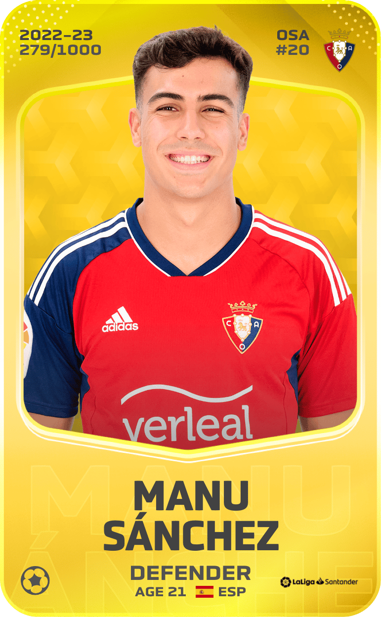 Manu Sánchez 2022-23 • Limited 279/1000