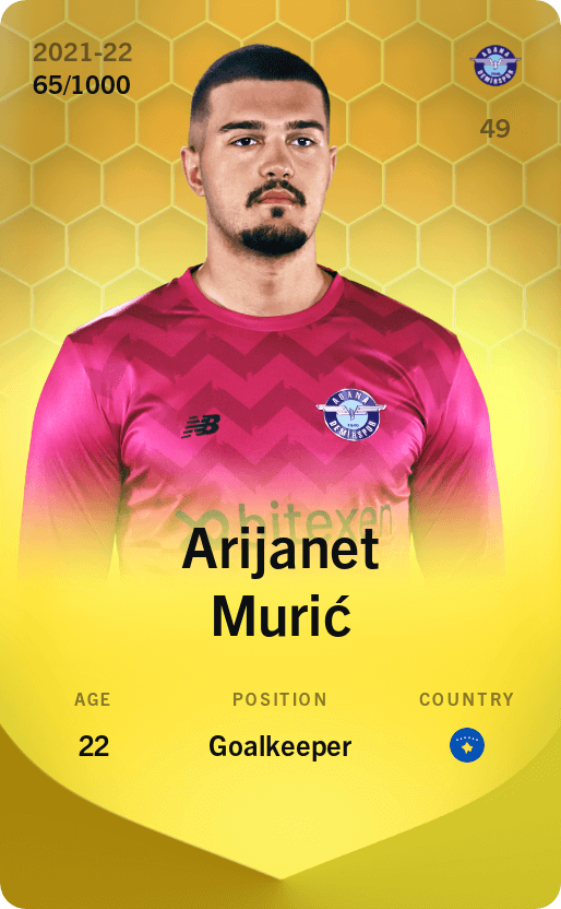 Arijanet Murić 2021-22 • Limited 65/1000