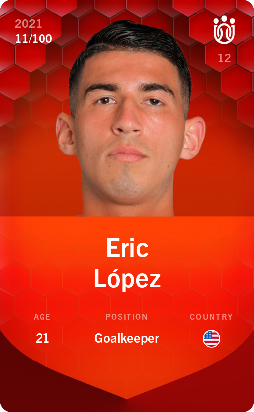 Sorare - Sorare Official - Eric López 2021-22 • Rare 11/100 - NFT # 100091542101005018115003704914036580082941738486987540628032590859893185267776