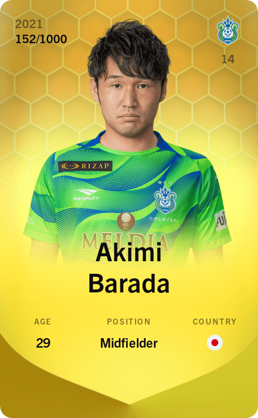 Akimi Barada 2021-22 • Limited 152/1000