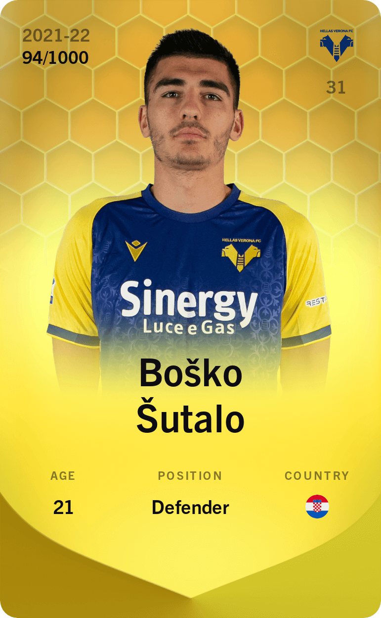 Boško Šutalo 2021-22 • Limited 94/1000