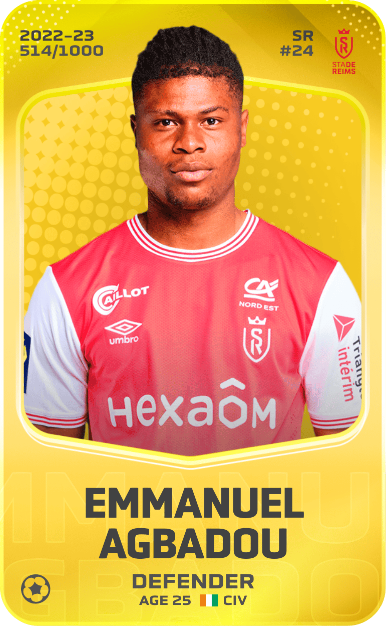 Emmanuel Agbadou 2022-23 • Limited 514/1000