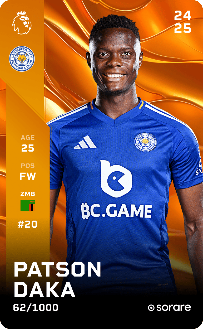 Patson Daka 2024-25 • Limited 62/1000