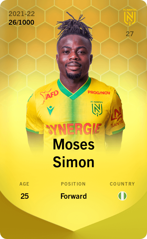 Moses Simon 2021-22 • Limited 26/1000