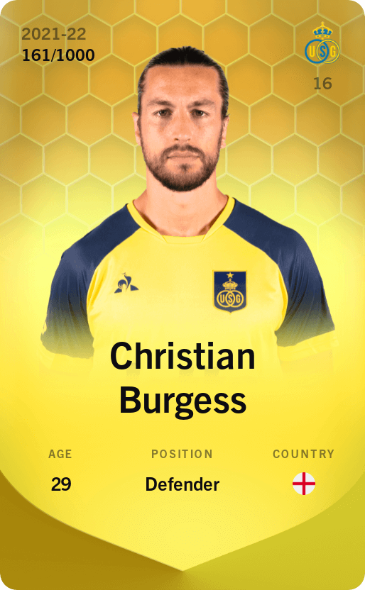 Christian Burgess 2021-22 • Limited 161/1000