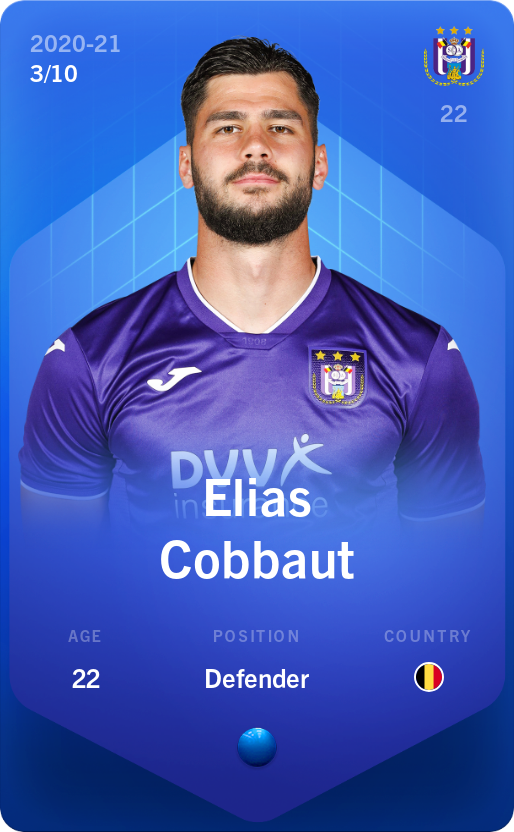 Sorare - Sorare Official - Elias Cobbaut 2020-21 • Super Rare 3/10 - NFT # 47559378350413026082777672376542953417173454409094526144598797092652290238847